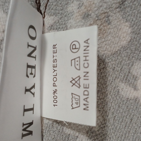 NWT ONEYIM Brown Floral Mini Dress Size: Medium - Picture 11 of 12